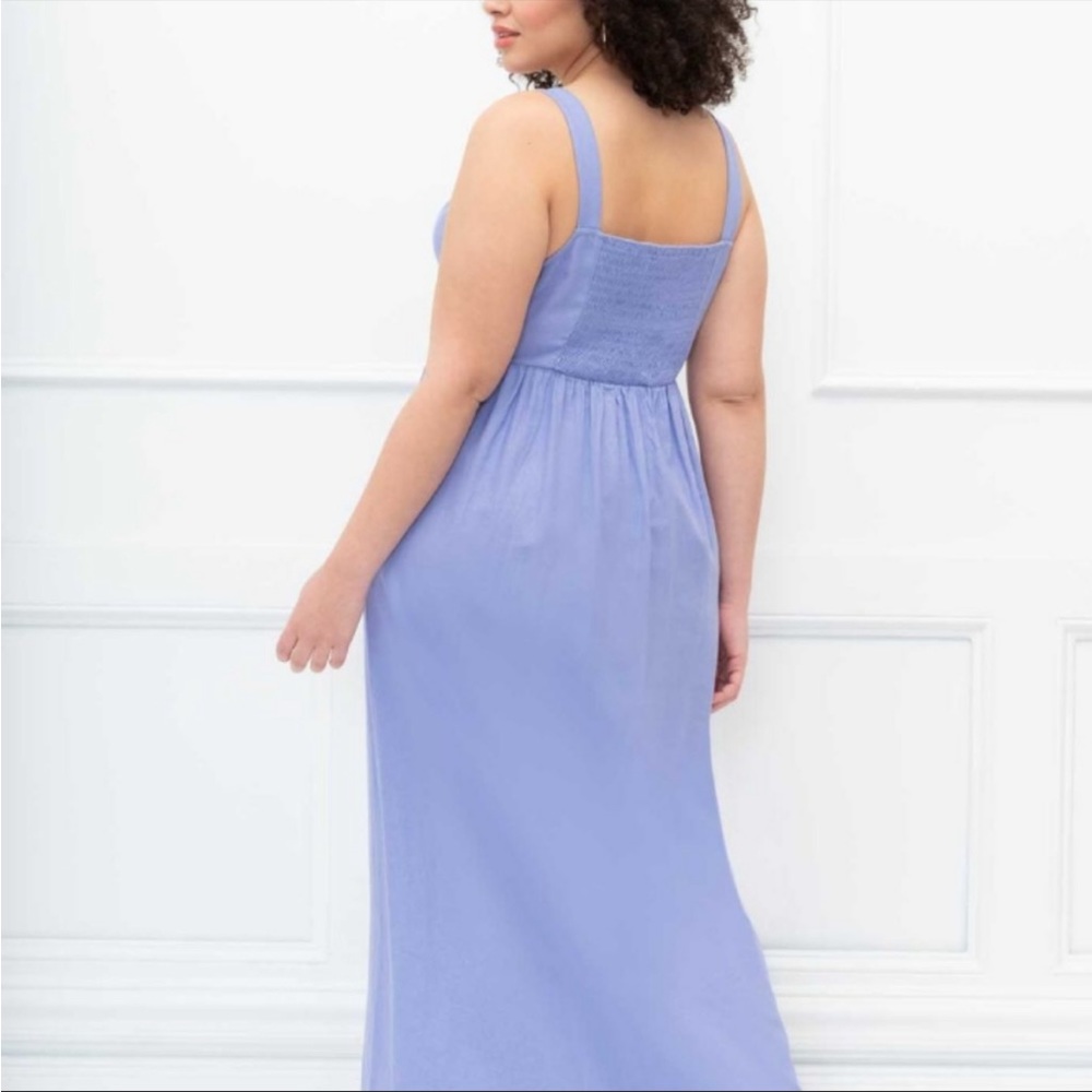 NEW Eloquii Elements Tie Front Maxi Dress